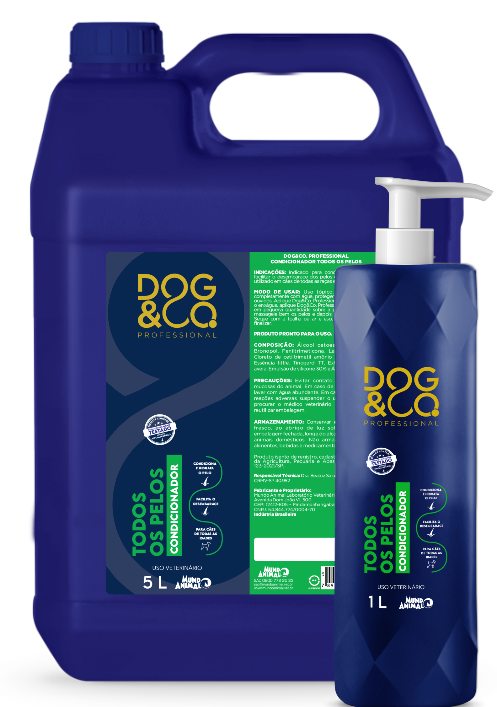 Todos os pelos Dog&Co Condicionador