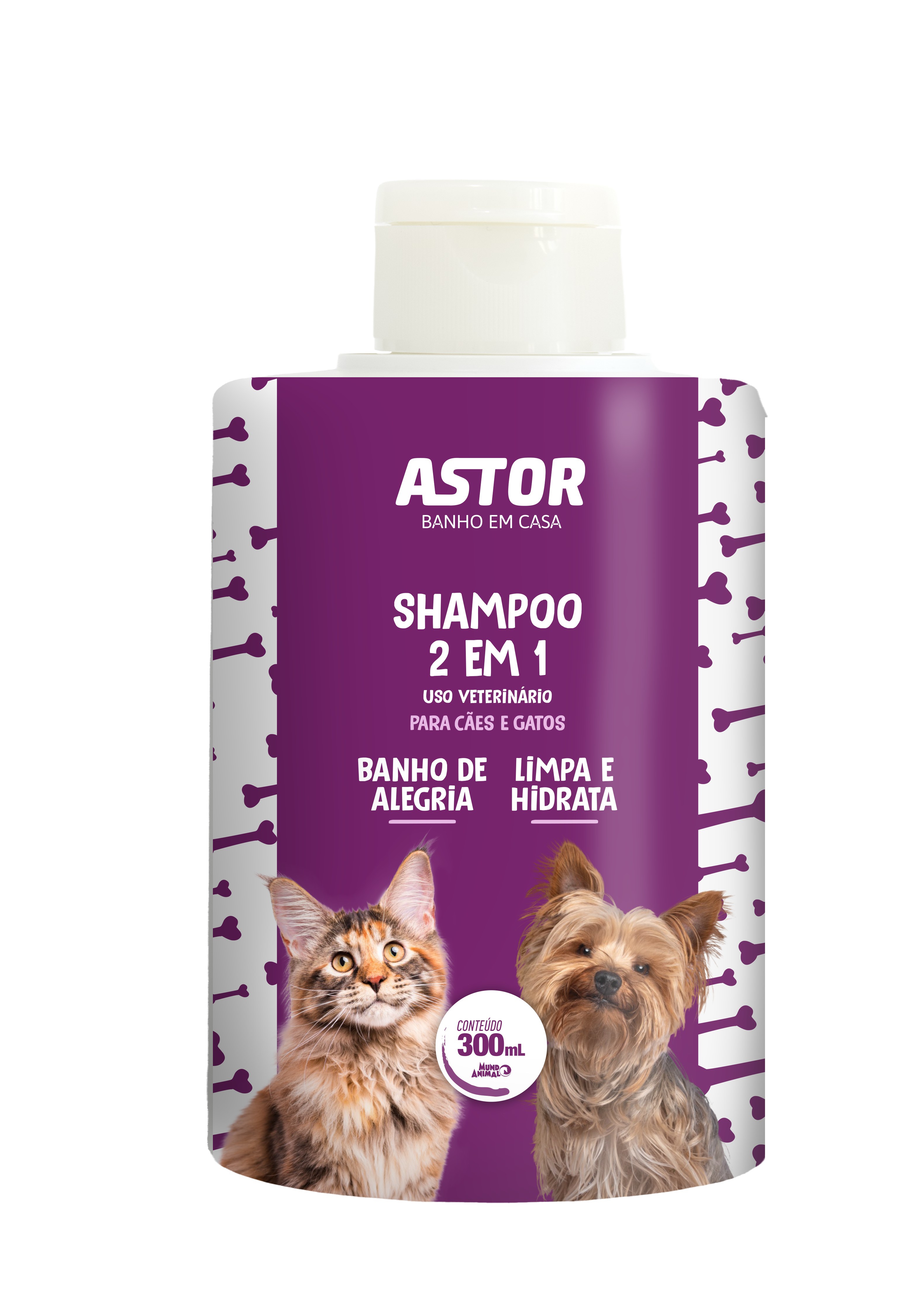 SHAMPOO 2 EM 1 ASTOR - BANHO EM CASA